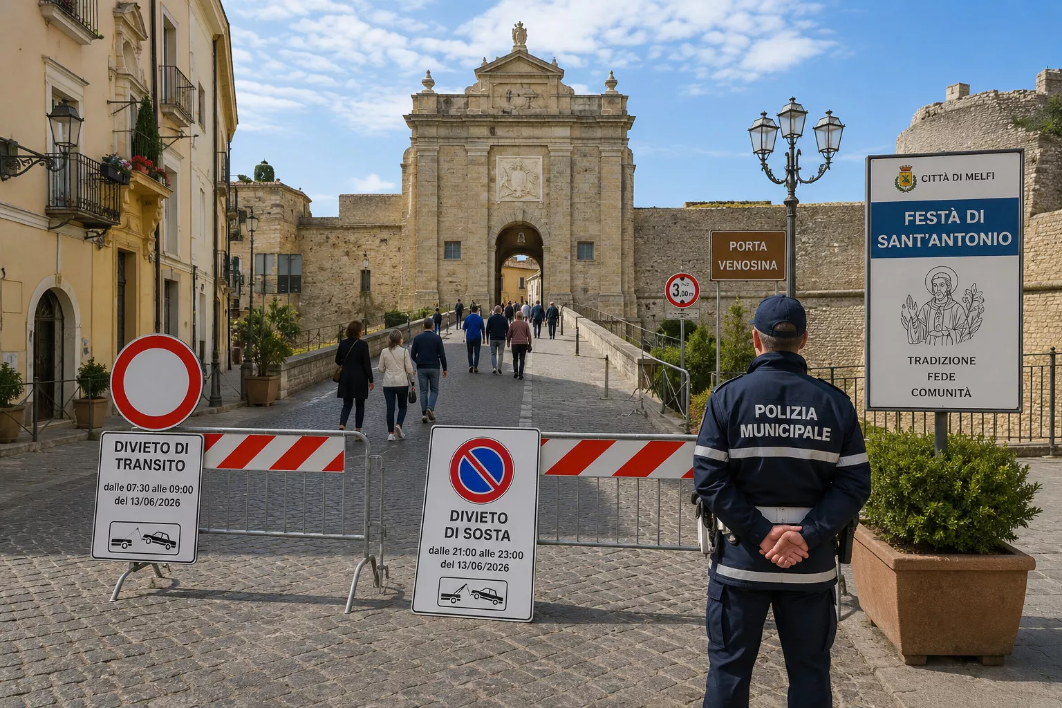 Ordinanza n°48 - Spettacolo pirotecnico di Sant’Antonio: divieti temporanei a Melfi